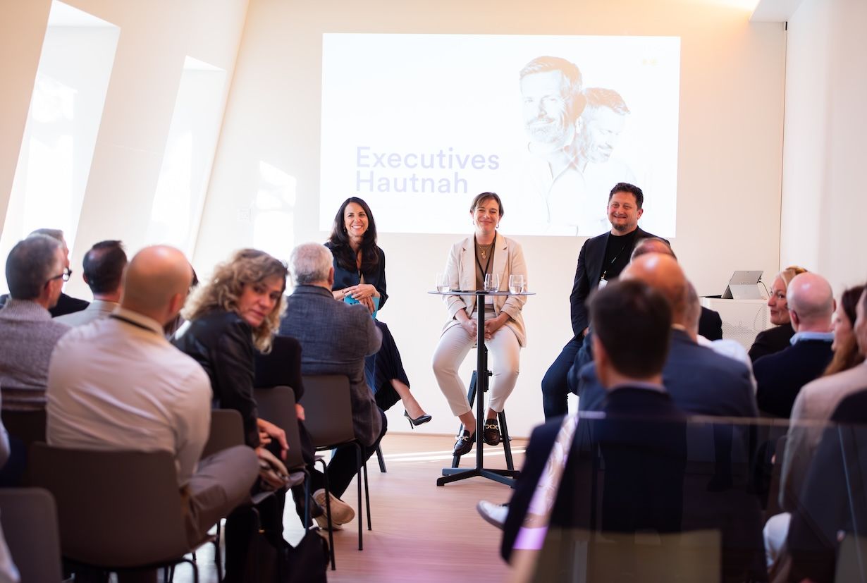 Panel-Diskussion beim Executives Hautnah Event in der Orangerie Basel.